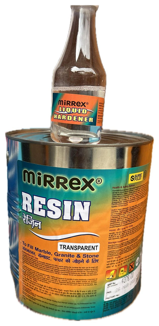 Surie Mirrex Resin Transparent – Marble & Granite Crack Filler Resin – NS Enterprises Bangalore
