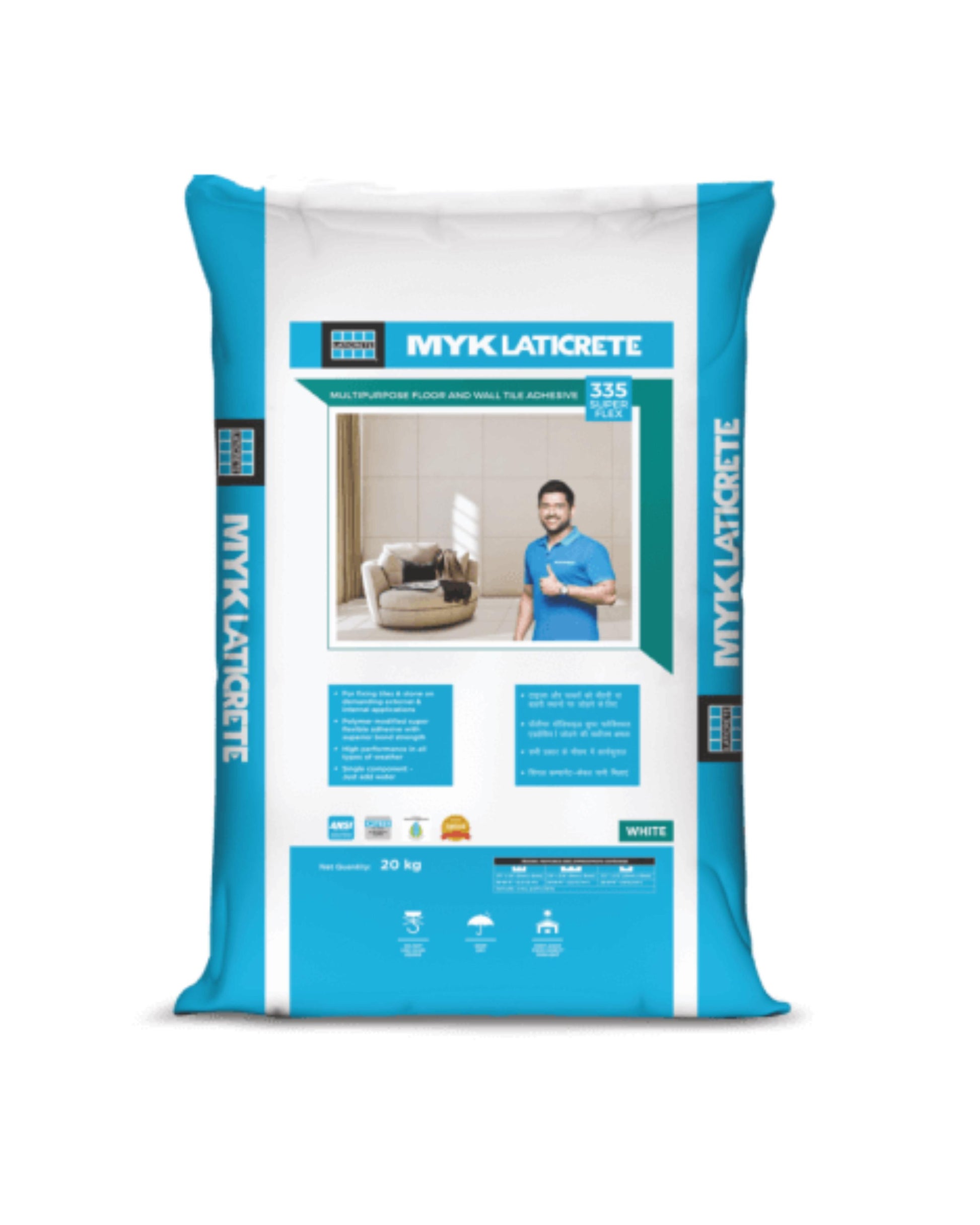 MYK Laticrete 335 Superflex Multipurpose Tile Adhesive – Aravind Enterprises Bangalore