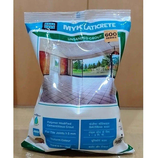 MYK Laticrete 600 Series Unsanded Tile Grout – Smooth Finish for Narrow Joints – Aravind Enterprises Bangalore