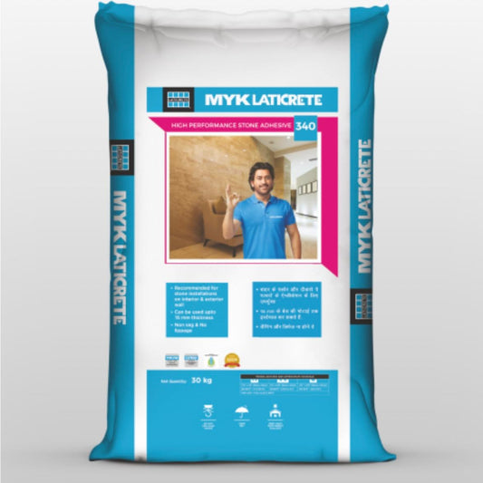 MYK Laticrete 340 Stone Adhesive – High Strength Tile & Stone Mortar – Aravind Enterprises Bangalore